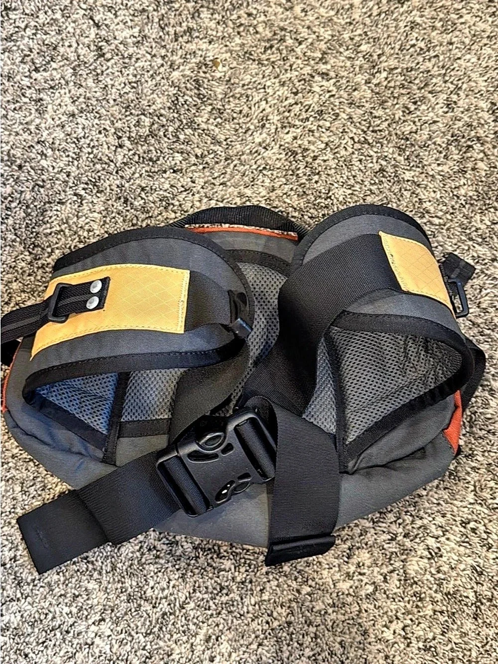 Vintage Atlas Snow-Shoe Co. Waist Pack NWT - Rust / Yellow Lumbar Bag Gorpcore